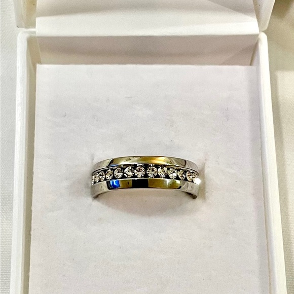 Accessories - Rhinestone Eternity Band Ring - Size 7